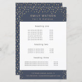 Goldene Regenfälle bei Imitaten Foil Service und P (Vorne/Hinten)