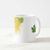 Goldene Regenkaskade des Sonnenlichts Wenn Gold fä Kaffeetasse (VorderseiteRechts)