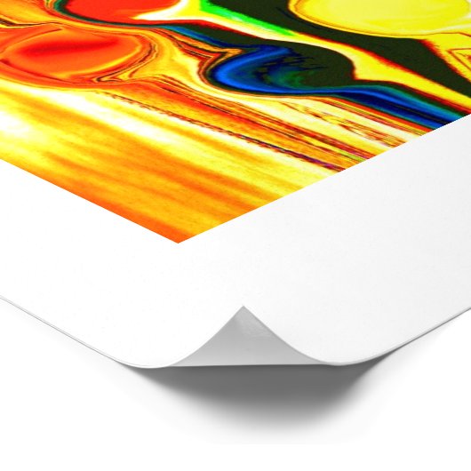 Goldene Regenkunst Poster (Ecke)