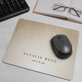 Goldene Regenzeichenbeleuchtung Personalisiert Mousepad