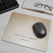 Goldene Regenzeichenbeleuchtung Personalisiert Mousepad