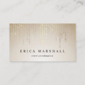 Goldene Regenzeichenbeleuchtung Visitenkarte (Vorderseite)