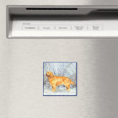 Goldene Reise in Wintertime Magnet (In Situ (Geschirrspüler))