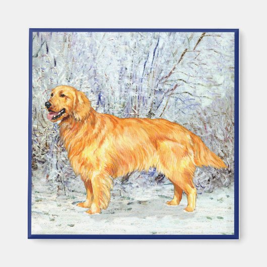 Goldene Reise in Wintertime Magnet (Vorne)