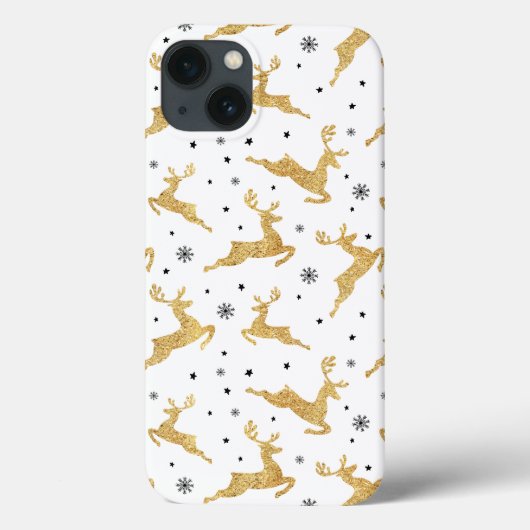 Goldene Rentiere Case-Mate iPhone Hülle (Rückseite)