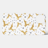 Goldene Rentiere Case-Mate iPhone Hülle (Rückseite (Horizontal))