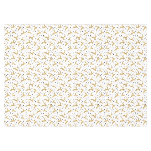 Goldene Rentiere Tischdecke (Vorderseite (Horizontal))