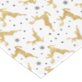 Goldene Rentiere Tischdecke (Schrägansicht)