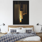 Goldene Resonanz Leinwanddruck (Insitu (Schlafzimmer))