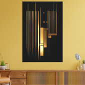 Goldene Resonanz Leinwanddruck (Insitu (Wohnzimmer))
