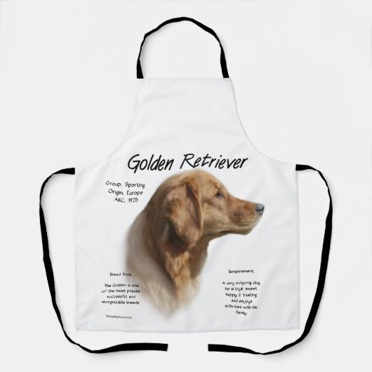 Goldene Retriever-All-over-Print-Schürze Schürze (Vorderseite)