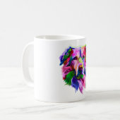goldene Retriever bunt Kaffeetasse (Vorderseite Links)