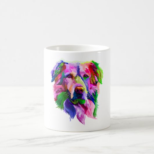 goldene Retriever bunt Kaffeetasse (Mittel)