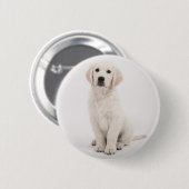 Goldene Retriever Button (Vorne & Hinten)