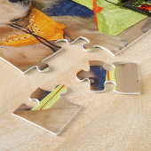 Goldene Retriever-Camping Puzzle (Seite)