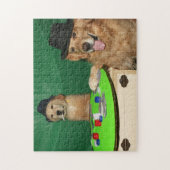 Goldene Retriever, die Poker spielen Puzzle (Vertikal)