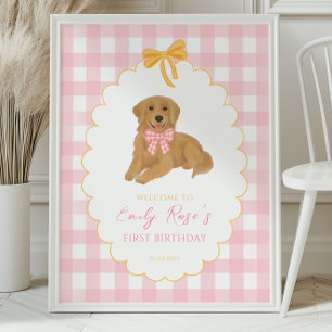 Goldene Retriever Ein goldenes Jahr Geburtstag Wil Poster