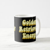 Goldene Retriever Energie Kaffeetasse (VorderseiteRechts)
