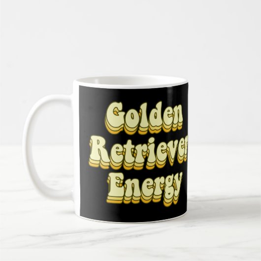 Goldene Retriever Energie Kaffeetasse (Links)