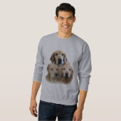 Goldene Retriever-fabelhaftes Gesichts-Sweatshirt Sweatshirt (Vorne ganz)