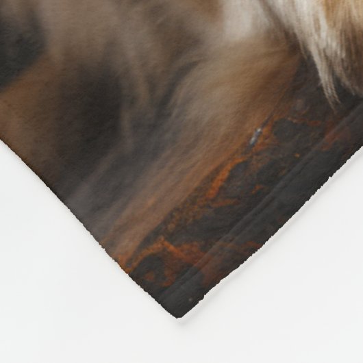 Goldene Retriever Fleecedecke (Ecke)