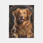 Goldene Retriever Fleecedecke (Vorderseite)