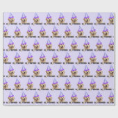 Goldene Retriever Geburtstag Geschenkpapier (Flach)