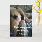 Goldene Retriever Geburtstagskarte Karte (Gelbe Blume)