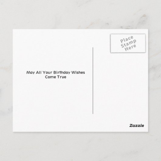 Goldene Retriever Geburtstagswünsche Postkarte (Rückseite)