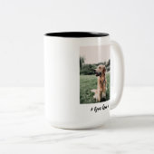 goldene Retriever, Goldene Retrivenliebhaber Zweifarbige Tasse (VorderseiteRechts)