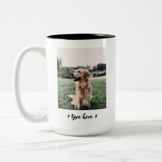 goldene Retriever, Goldene Retrivenliebhaber Zweifarbige Tasse (Links)