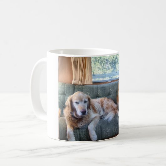 Goldene Retriever Kaffeetasse (Vorderseite Links)