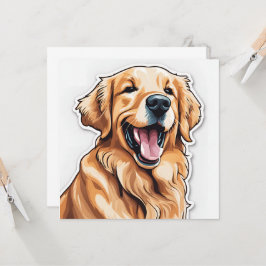 Goldene Retriever-Karte