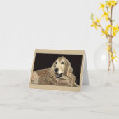 Goldene Retriever-Karte Karte (Gelbe Blume)