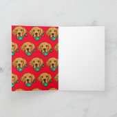 Goldene Retriever-Karte Karte (Innenseite)