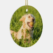 Goldene Retriever Keramik Keramik Ornament (Rechts)