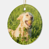 Goldene Retriever Keramik Keramik Ornament (Links)