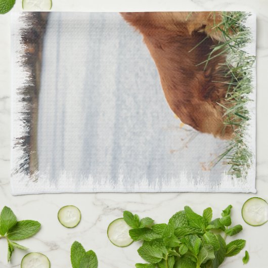 Goldene Retriever Kunst Geschirrtuch (Gefaltet)