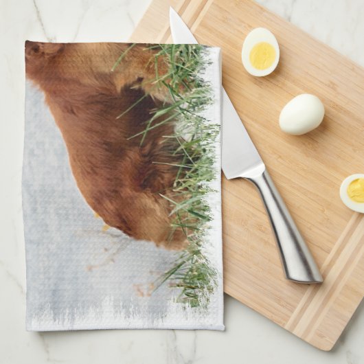 Goldene Retriever Kunst Geschirrtuch (Viertel Falte)