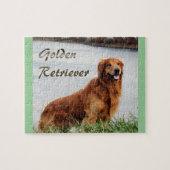 Goldene Retriever Kunst Puzzle (Horizontal)