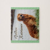 Goldene Retriever Kunst Puzzle (Vertikal)