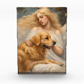 Goldene Retriever Liebe stirbt nie Memorial Foto B (Vorderseite)