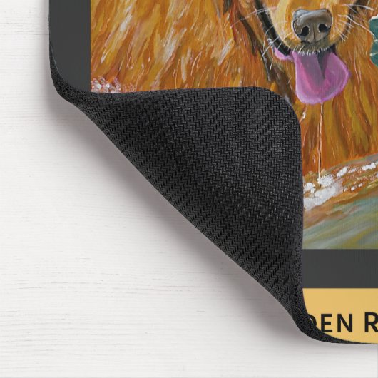 Goldene Retriever lustiges Mousepad (Ecke)
