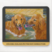 Goldene Retriever lustiges Mousepad (Vorne)