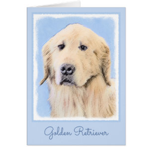 Goldene Retriever Malerei - Niedliche Original Dog