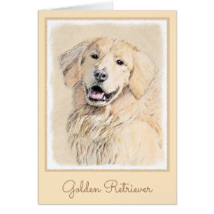 Goldene Retriever Malerei - Niedliche Original Dog