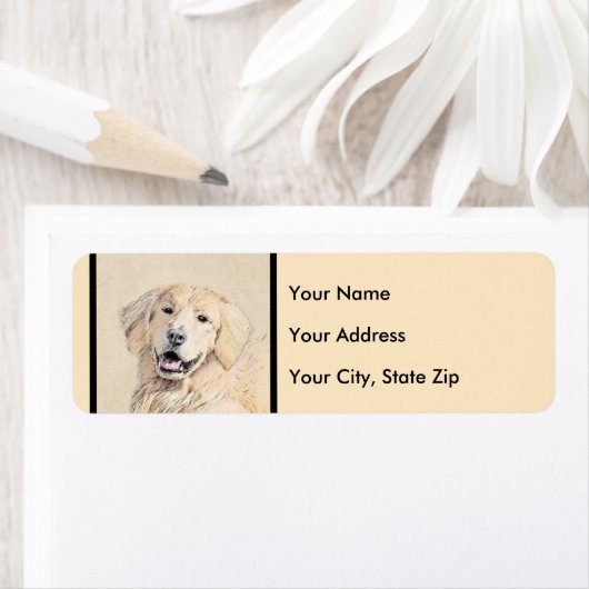 Goldene Retriever Malerei - Niedliche Original Dog (Insitu)