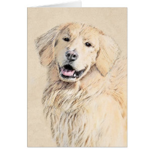 Goldene Retriever Malerei - Niedliche Original Dog