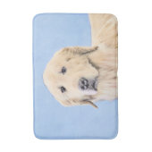 Goldene Retriever Malerei - Niedliche Original Dog Badematte (Vorderseite Vertikal)