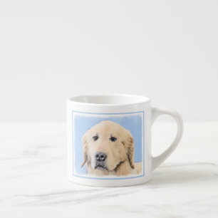Goldene Retriever Malerei - Niedliche Original Dog Espressotasse